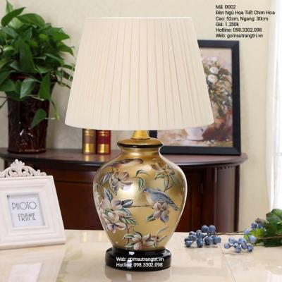 ĐÈN NGỦ HỌA TIẾT CHIM HOA